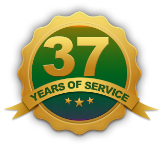 37 years of service